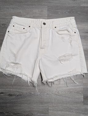 GRLFRND White Jourdan Shorts Size 28